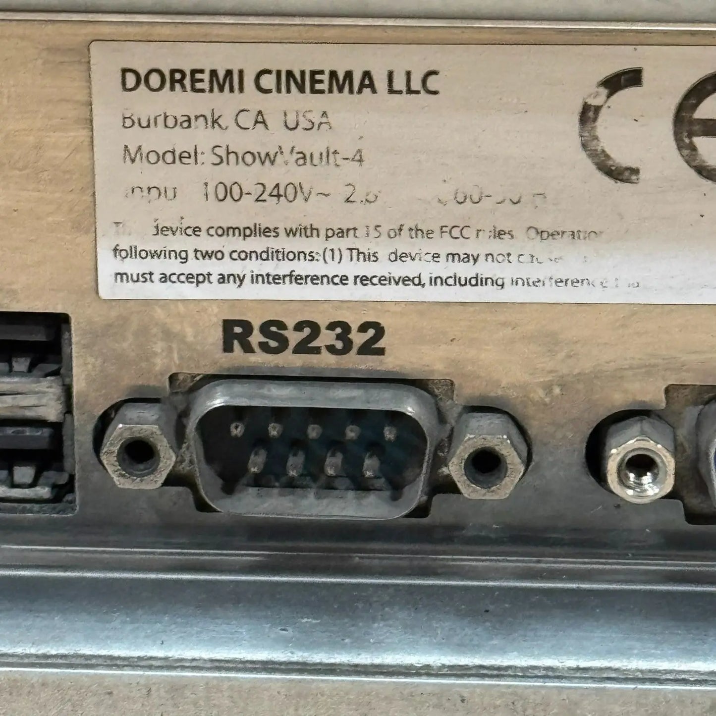 Doremi ShowVault Digital Cinema Server, Powers On, Untested