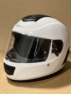 L (Large) Sena Momentum Motorcycle Helmet Glossy White Bluetooth