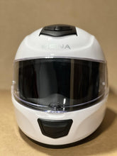 Load image into Gallery viewer, L (Large) Sena Momentum Motorcycle Helmet Glossy White Bluetooth
