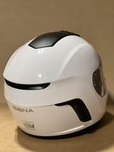 Load image into Gallery viewer, L (Large) Sena Momentum Motorcycle Helmet Glossy White Bluetooth
