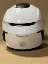 Load image into Gallery viewer, L (Large) Sena Momentum Motorcycle Helmet Glossy White Bluetooth
