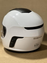 Load image into Gallery viewer, L (Large) Sena Momentum Motorcycle Helmet Glossy White Bluetooth
