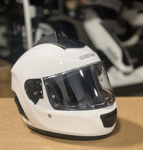 Load image into Gallery viewer, (M) Sena Momentum Pro Motorcycle Helmet Glossy White with Bluetooth Camera

