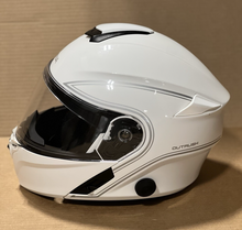 Load image into Gallery viewer, (M) Sena Outrush Modular Flip-up Motorcycle Helmet Glossy White Bluetooth -
