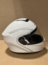 Load image into Gallery viewer, (M) Sena Outrush Modular Flip-up Motorcycle Helmet Glossy White Bluetooth -
