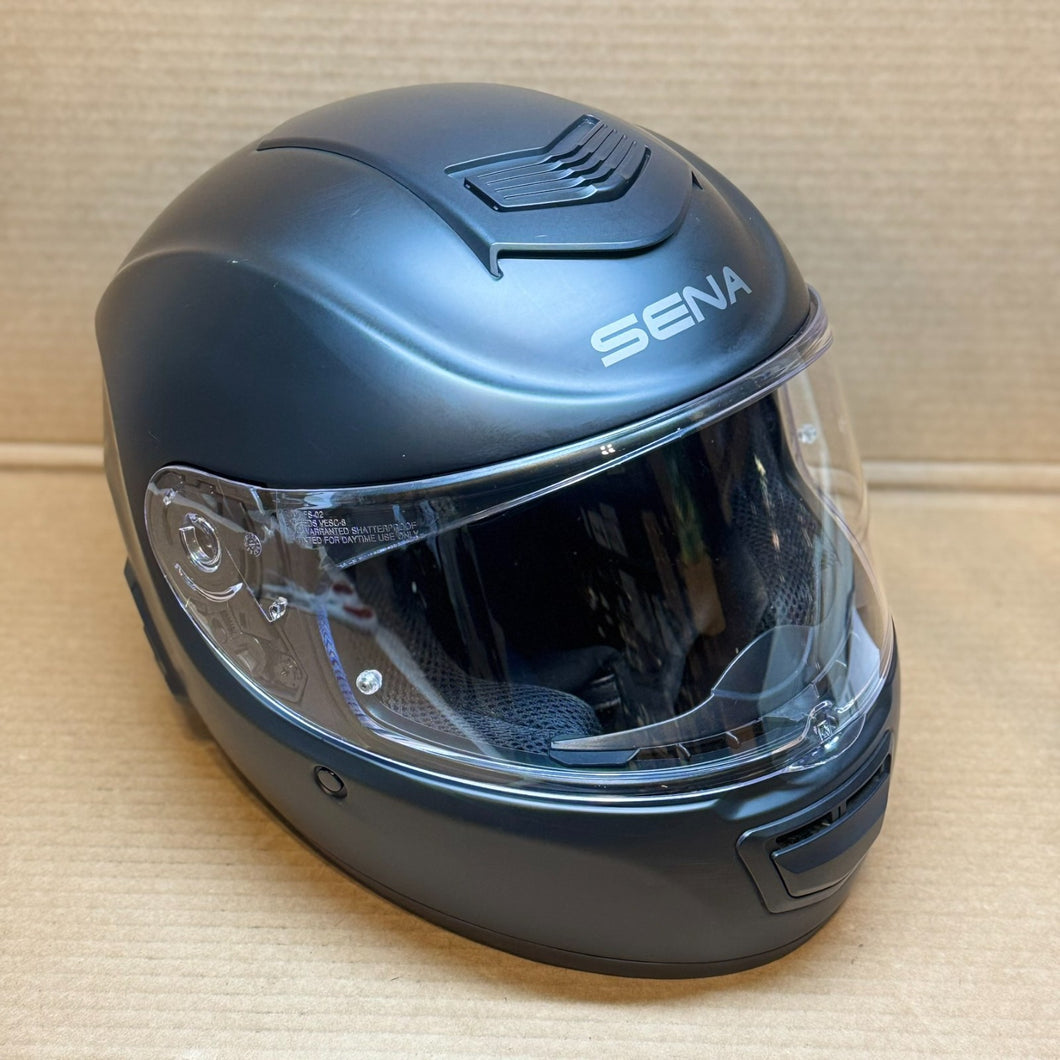 Scratched (M) Sena Momentum EVO M Helmet W/Mesh Intercom Matte Black Bluetooth
