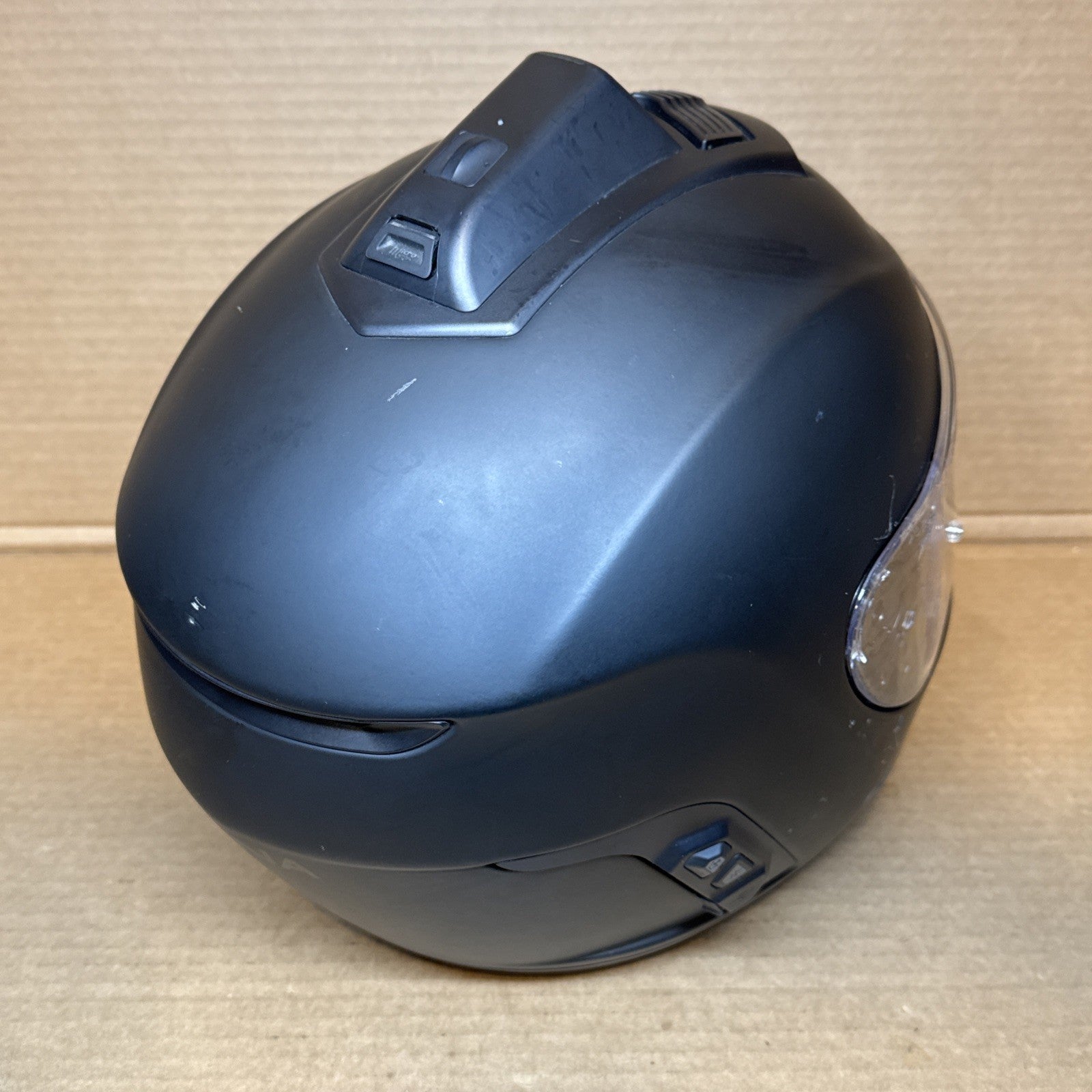 Sena Momentum INC Pro Bluetooth Camera Motorcycle Helmet, Matte Black, XL, Scuffed