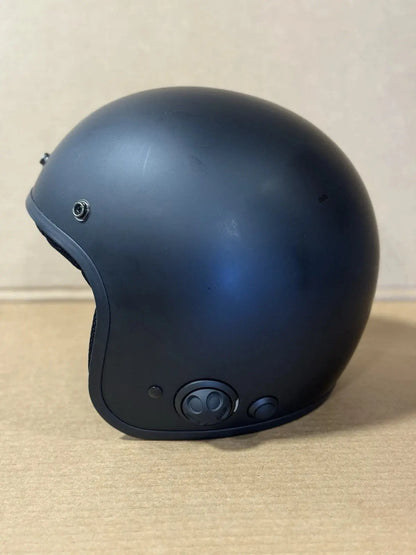 Sena Savage Bluetooth Open Face Motorcycle Helmet, Matte Black, Large
