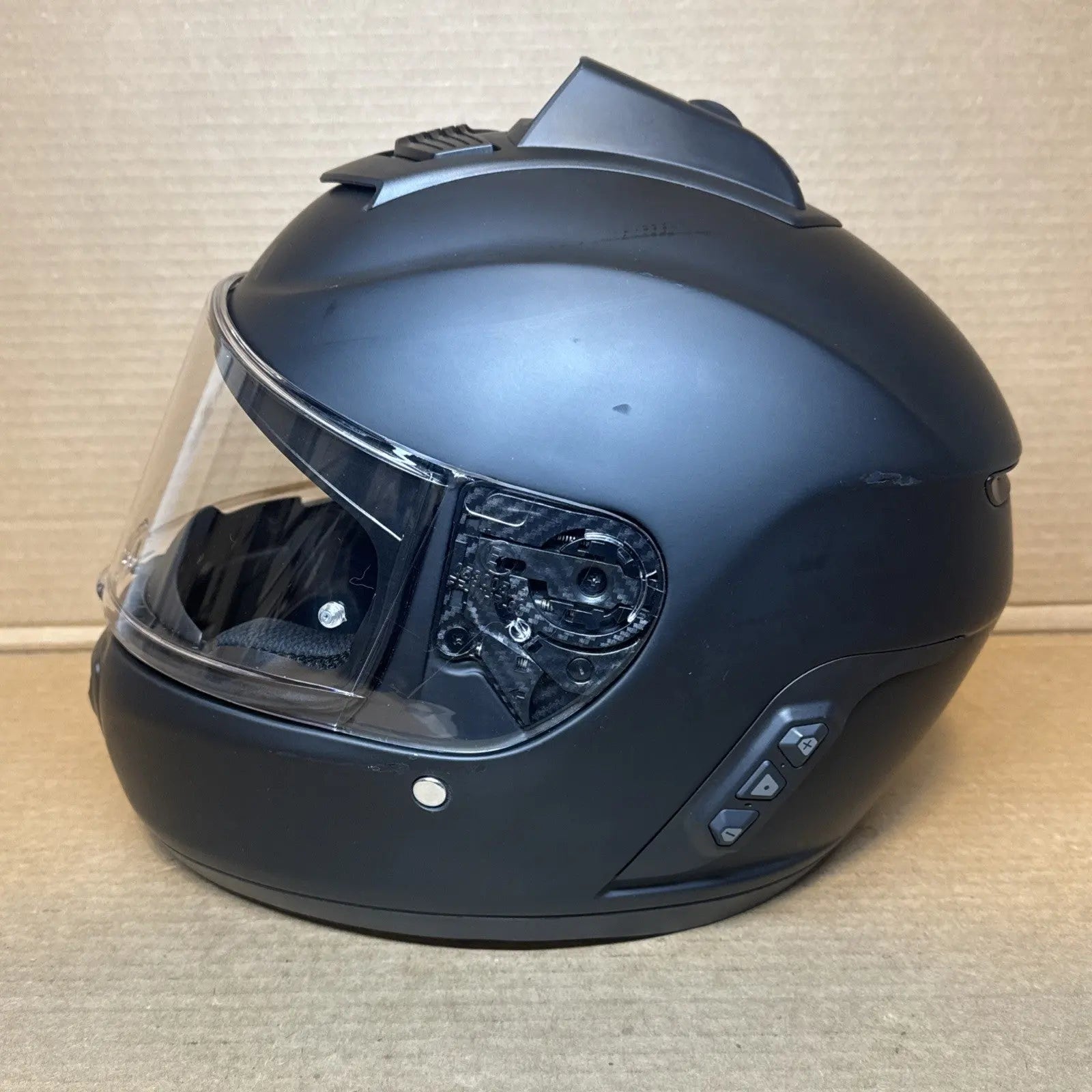 Sena Momentum Pro Bluetooth Camera Motorcycle Helmet, Matte Black, Medium, Scratched