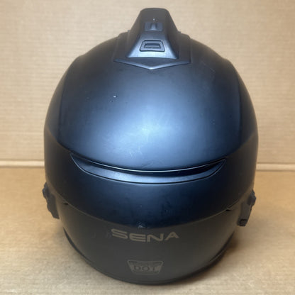 Sena Momentum INC Pro Bluetooth Camera Motorcycle Helmet, Matte Black, Large, Scuffed