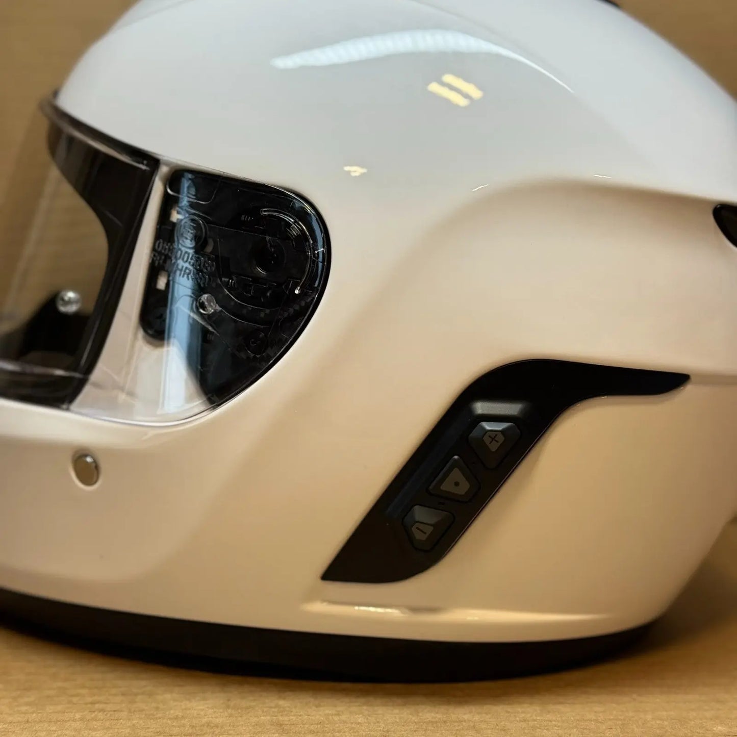 Sena Momentum Pro Bluetooth Camera Motorcycle Helmet, Glossy White, XL