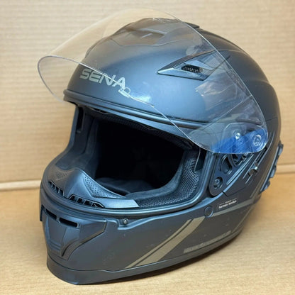 Sena Stryker Bluetooth Motorcycle Helmet, Matte Black, Large, Scratched