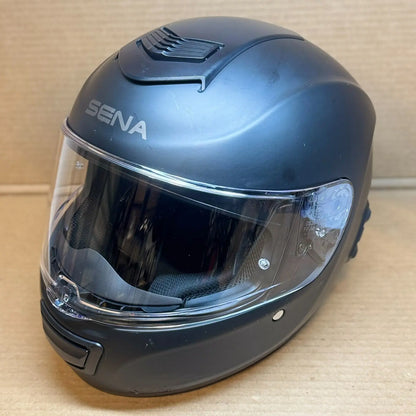 Sena Momentum Bluetooth Motorcycle Helmet, Matte Black, Large, Scratched
