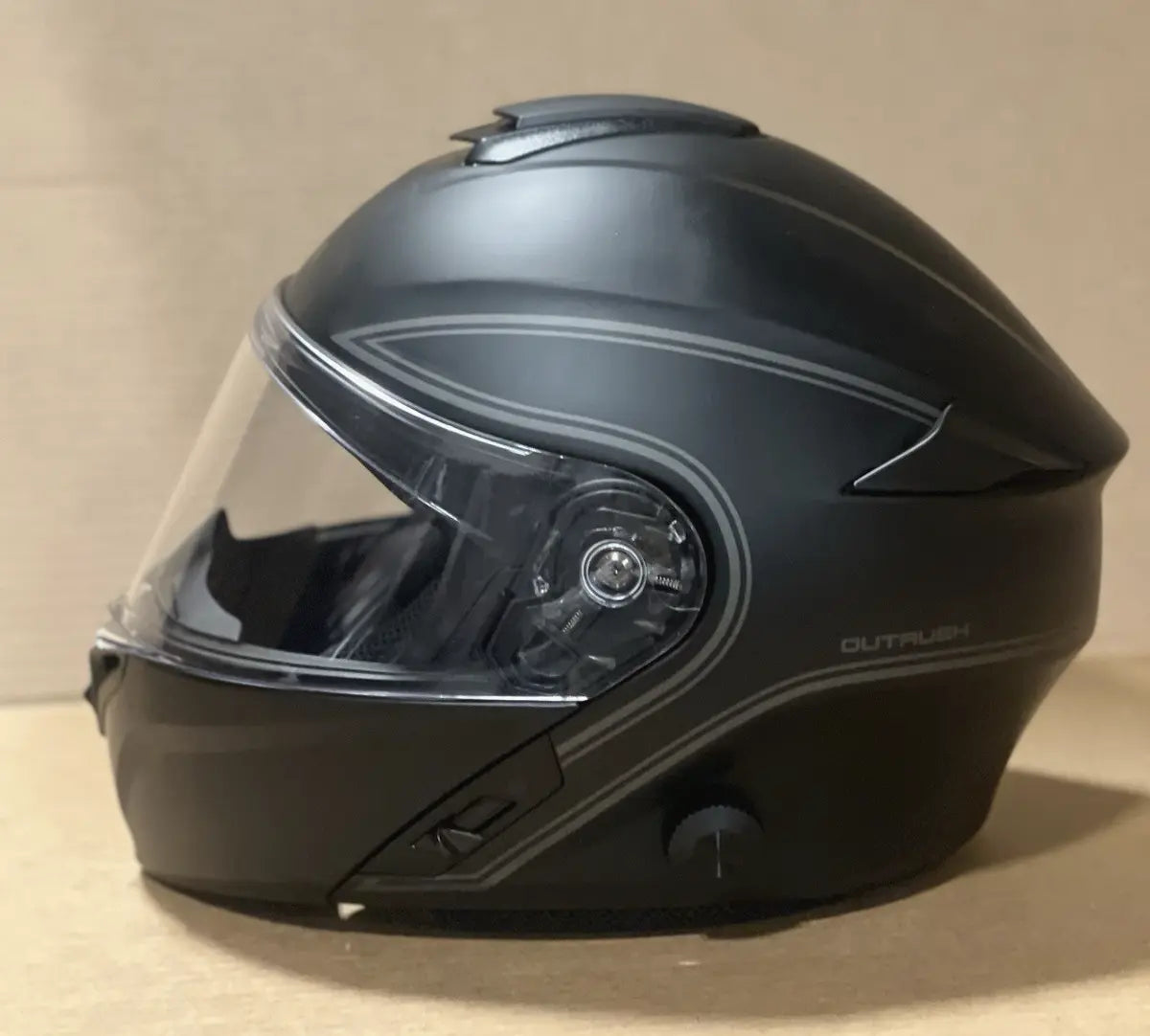 Sena Outrush Modular Flip-up Bluetooth Motorcycle Helmet, Matte Black, Small