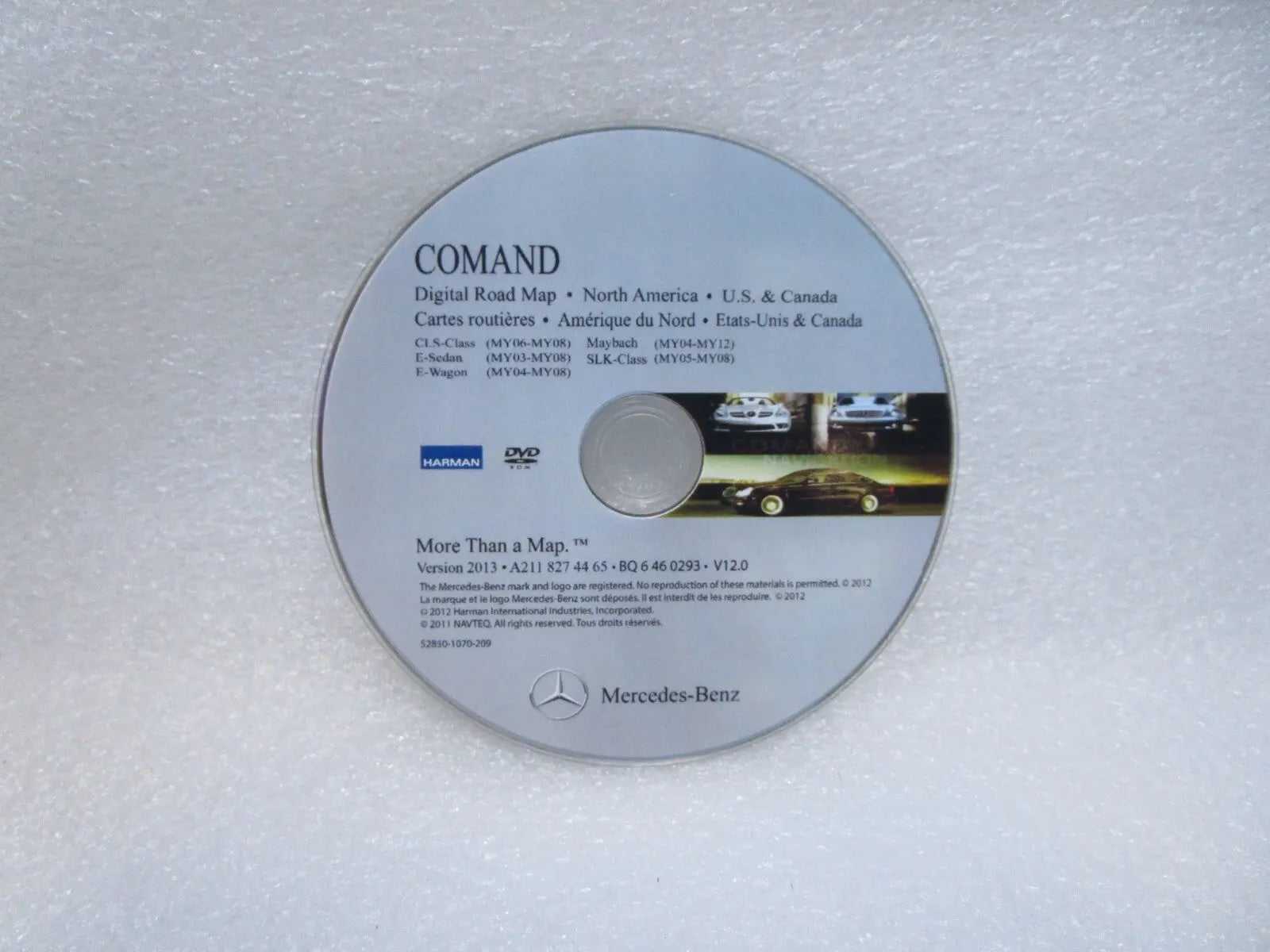 Mercedes-Benz COMAND Navigation Map DVD 2013 v12 for E SLK CLS