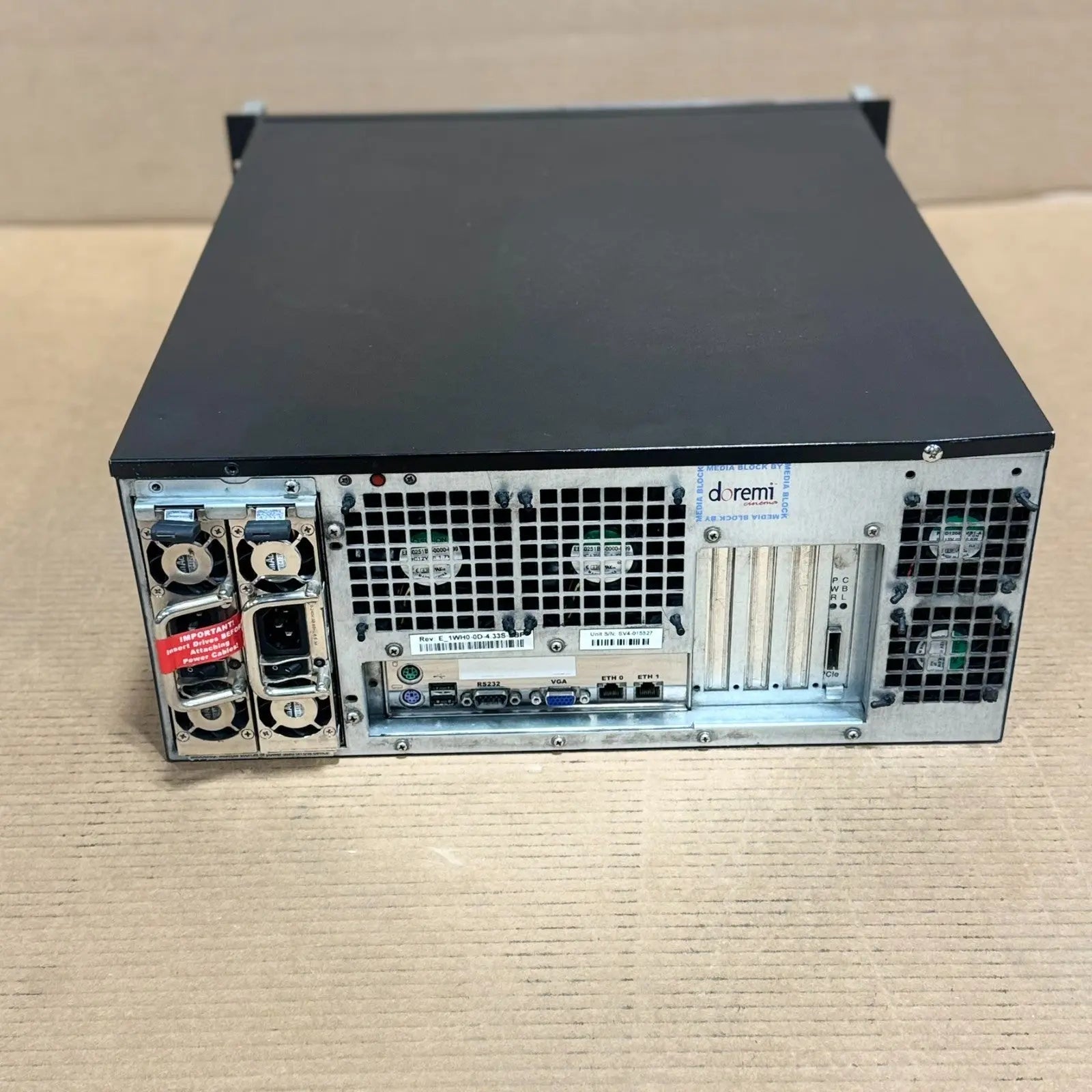 Doremi ShowVault Digital Cinema Server, Untested