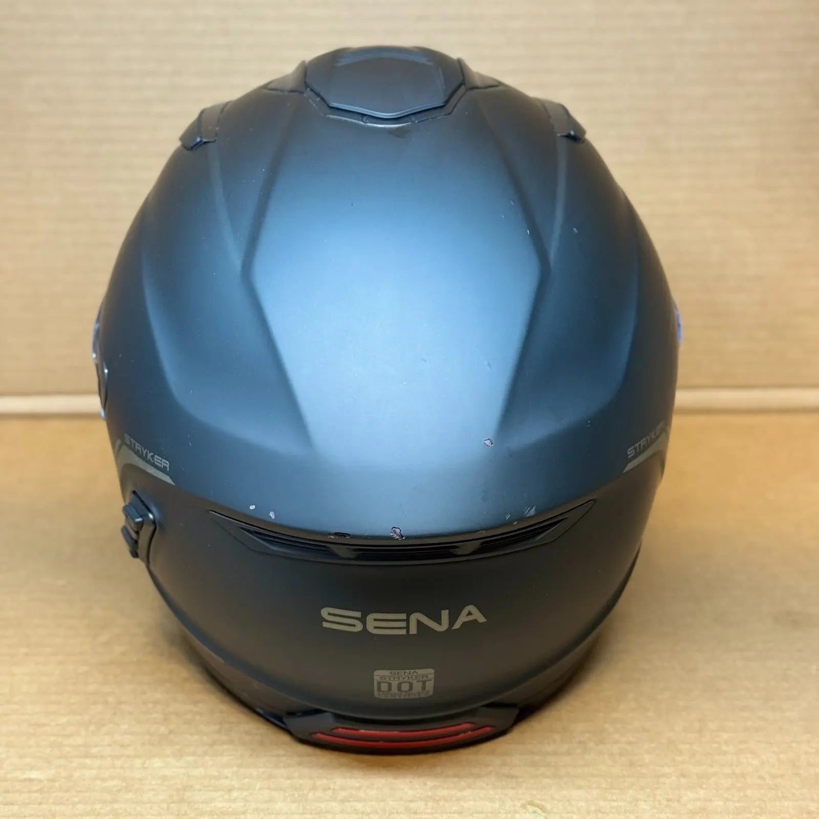 Sena Stryker Bluetooth Motorcycle Helmet, Matte Black, Large, Scratched