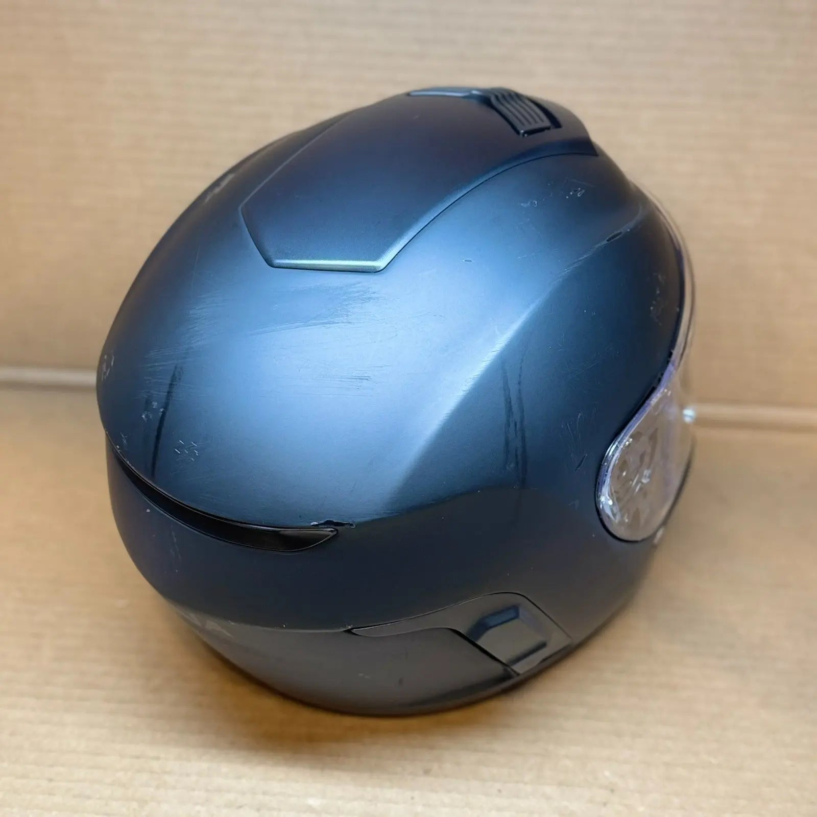 Sena Momentum Lite Bluetooth Motorcycle Helmet, Matte Black, Medium, Scratched