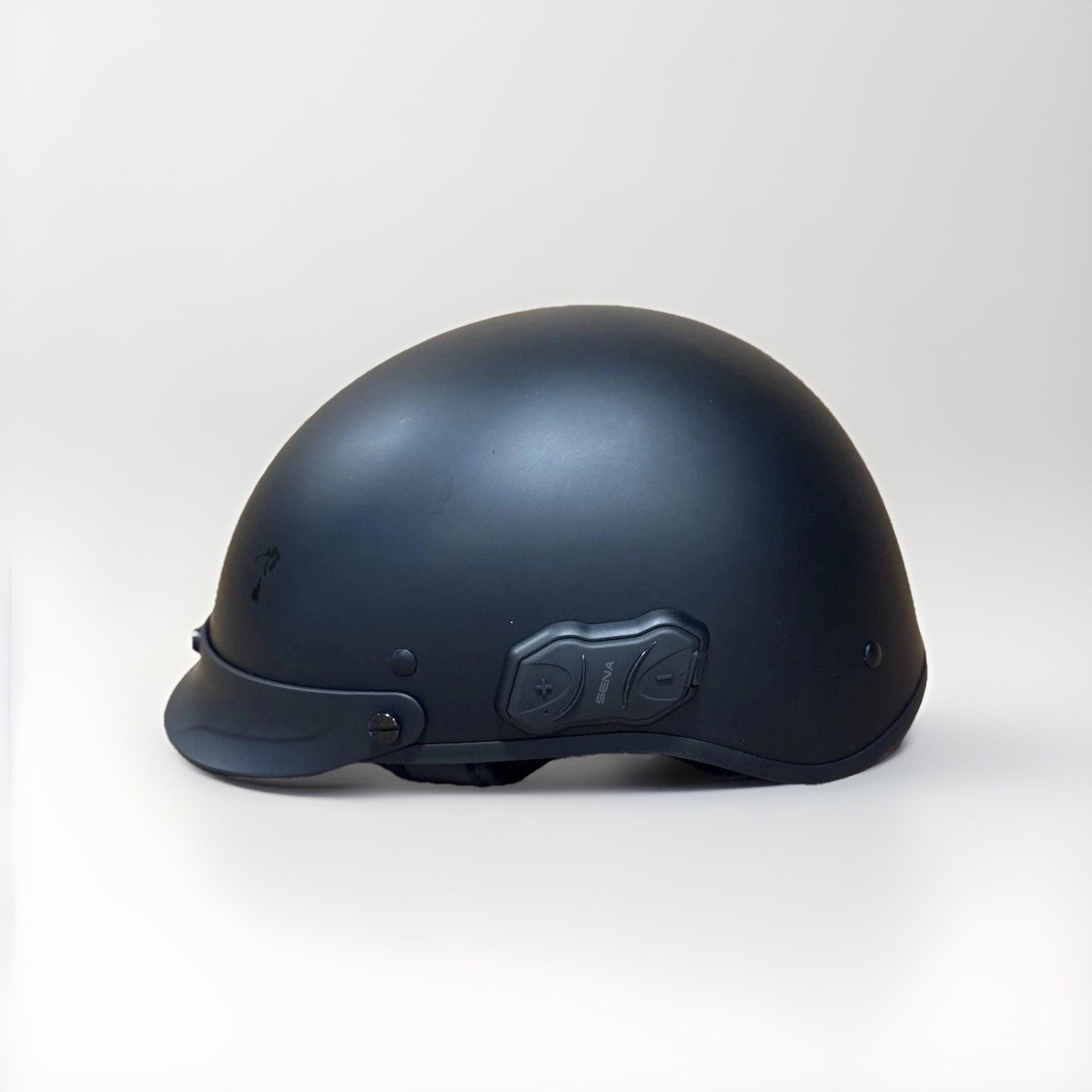 Sena Cavalry 10R Bluetooth Half Helmet, Matte Black, Small