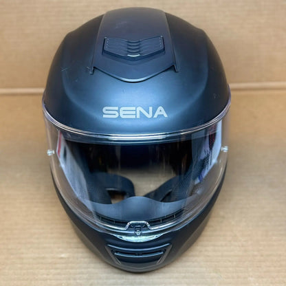 Sena Momentum Lite Bluetooth Motorcycle Helmet, Matte Black, XL, Scratched