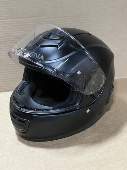 Sena Momentum Bluetooth Motorcycle Helmet, Matte Black, Small