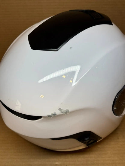 Sena Momentum INC Bluetooth Motorcycle Helmet, Glossy White, XXL, Paint Chips