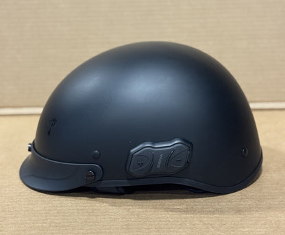 Sena Cavalry 10R Bluetooth Half Helmet, Matte Black, Large