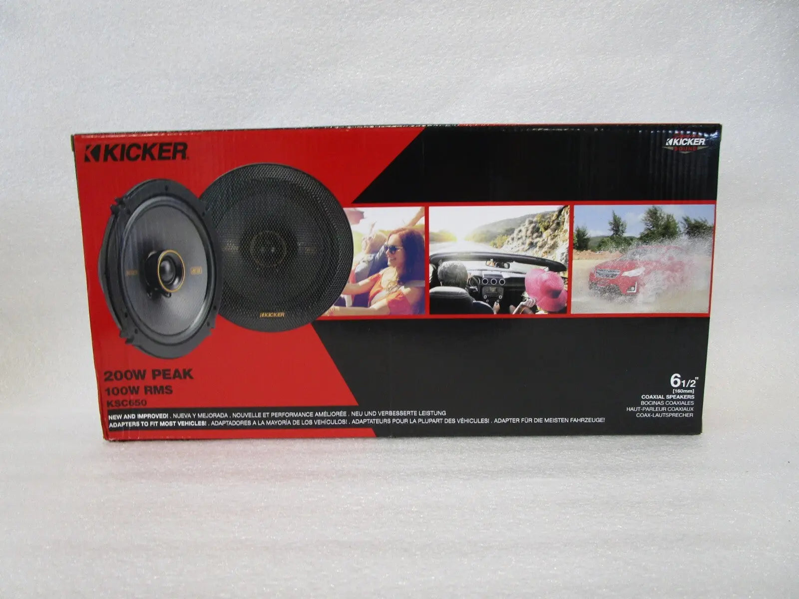 KICKER 47KSC6504 KS Series 6.5 inch 2-Way Car Speakers, Pair
