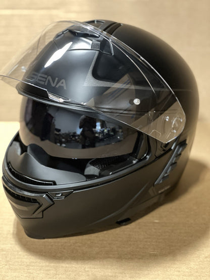 Sena Impulse Bluetooth Modular Motorcycle Helmet with Harman Kardon, Black, Large