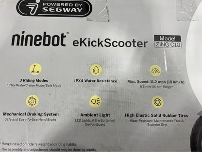 Segway C10 Ninebot Electric Scooter Kids ekick - BlueBuyz