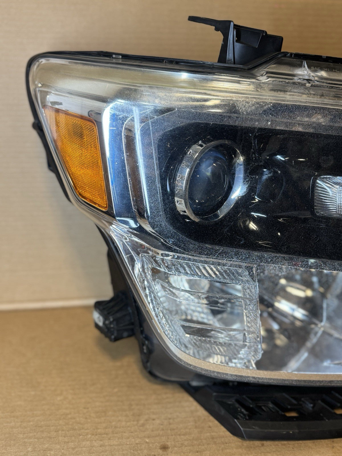 2016-2019 Nissan Titan XD Right Driver Side LED Headlight, OEM Chrome, Pro-4X