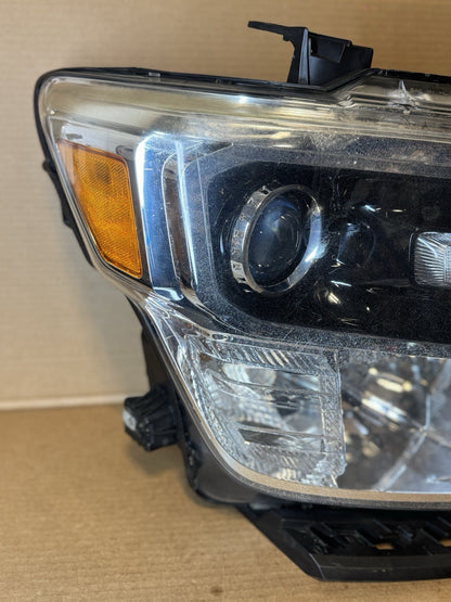 2016-2019 Nissan Titan XD Right Driver Side LED Headlight, OEM Chrome, Pro-4X