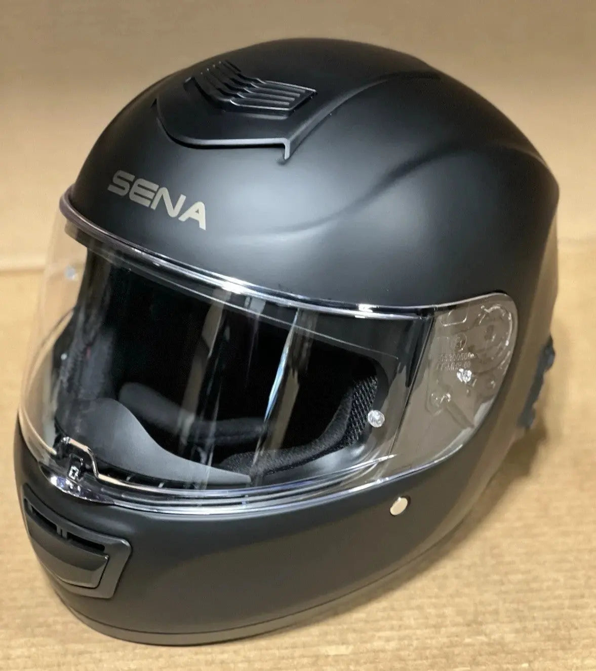 Sena Momentum Lite Bluetooth Motorcycle Helmet, Matte Black, Large
