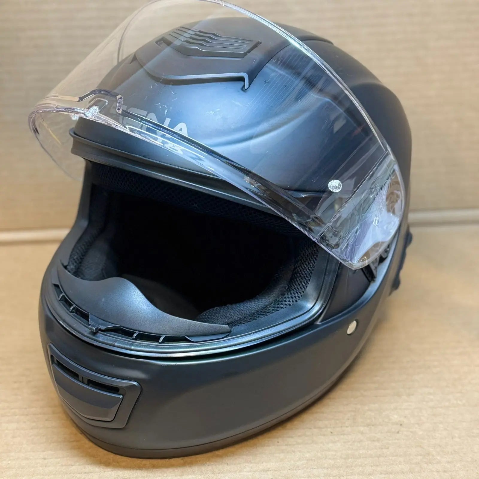 Sena Momentum Bluetooth Motorcycle Helmet, Matte Black, Small, Scratched