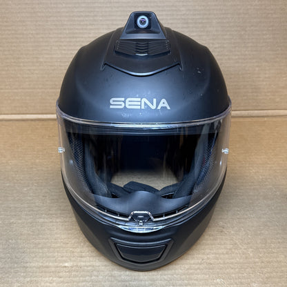 Sena Momentum INC Pro Bluetooth Camera Motorcycle Helmet, Matte Black, XL, Scuffed
