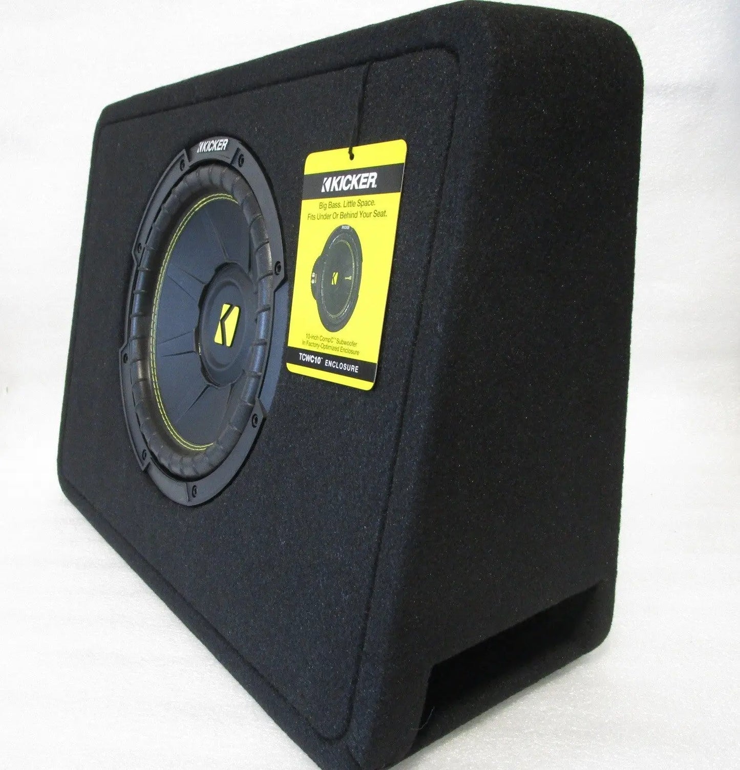 KICKER 43TC104 Comp 10 inch Subwoofer in Vented Enclosure Box, 4 Ohm