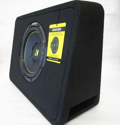 KICKER 43TC104 Comp 10 inch Subwoofer in Vented Enclosure Box, 4 Ohm