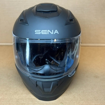 Sena Stryker Bluetooth Motorcycle Helmet, Matte Black, Large, Scratched Visor