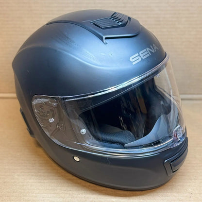 Sena Momentum Bluetooth Motorcycle Helmet, Matte Black, Large, Scratched