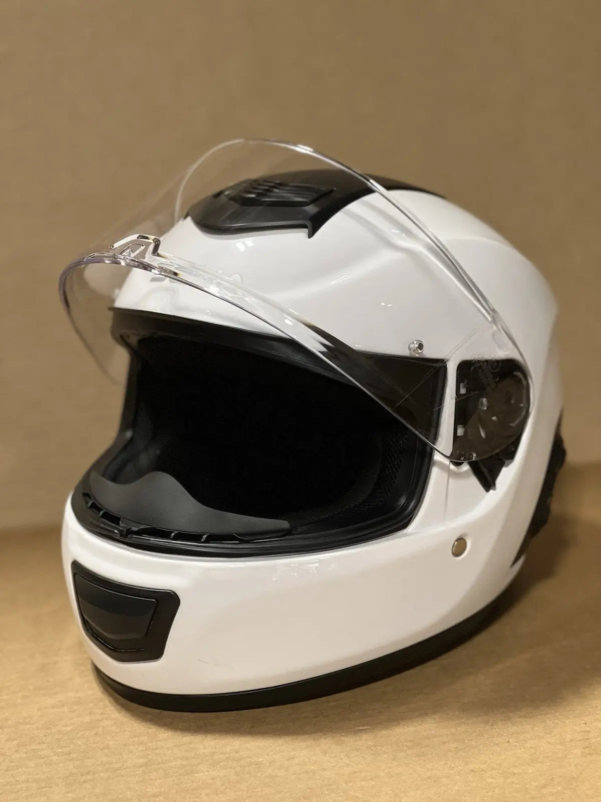 Sena Momentum Bluetooth Motorcycle Helmet, Glossy White, Small