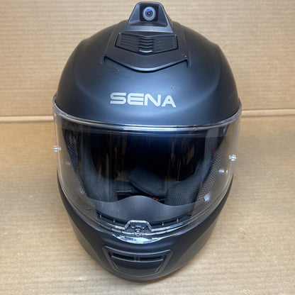 Sena Momentum Pro Bluetooth Camera Motorcycle Helmet, Matte Black, Large