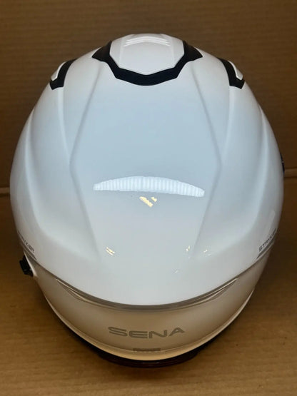 Sena Stryker Bluetooth Motorcycle Helmet, Glossy White, Large