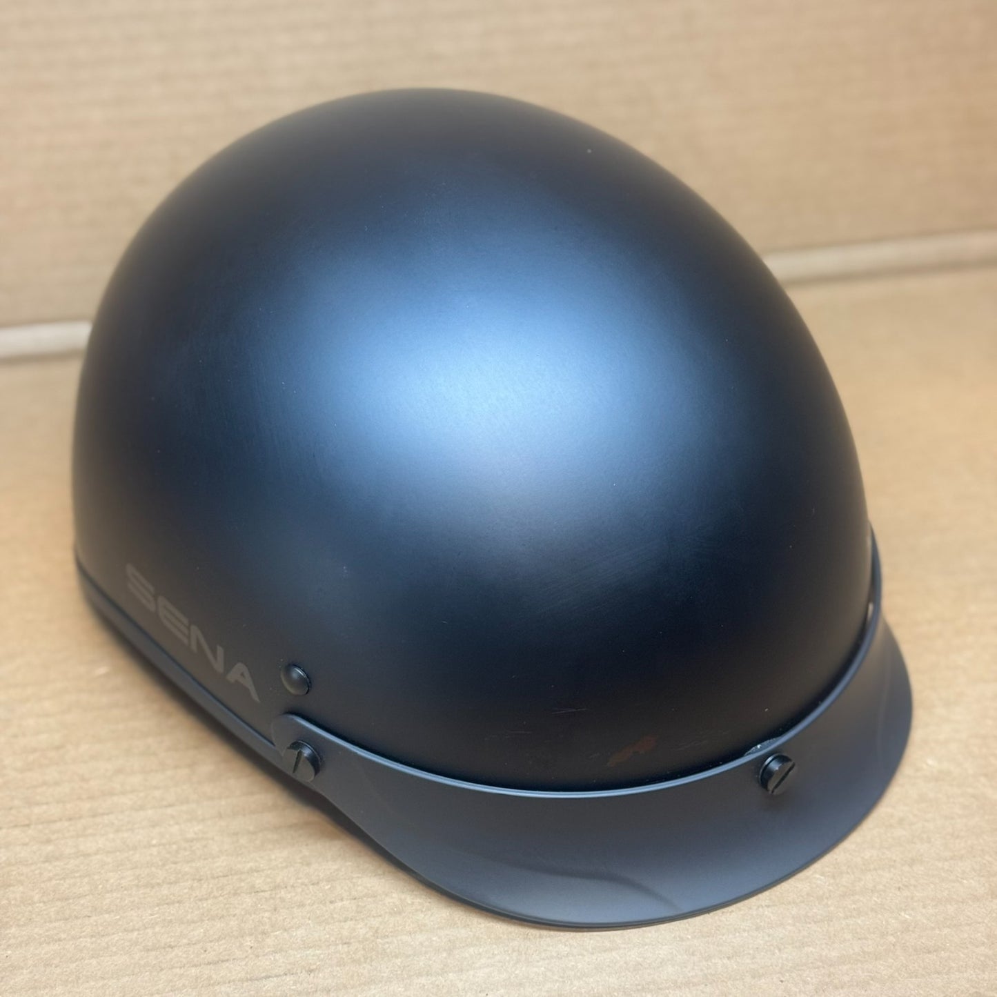 Sena Cavalry 10R Bluetooth Half Helmet, Matte Black, XS, Scratched