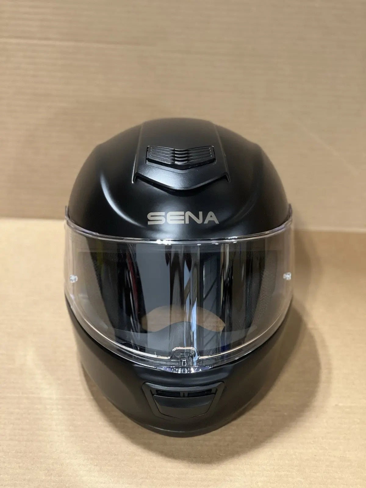 Sena Momentum INC Bluetooth Motorcycle Helmet, Matte Black, Small