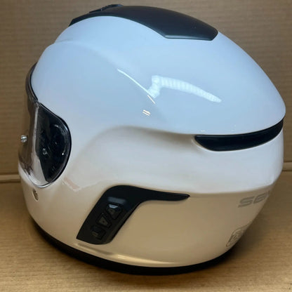Sena Momentum Lite Bluetooth Motorcycle Helmet, Glossy White, Medium