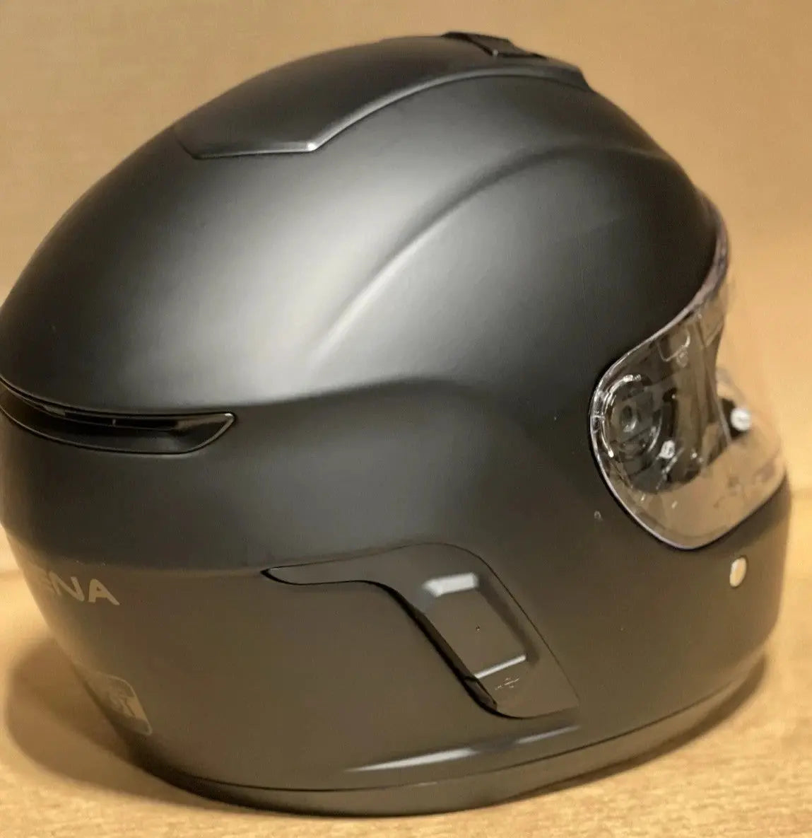 Sena Momentum Lite Bluetooth Motorcycle Helmet, Matte Black, Large