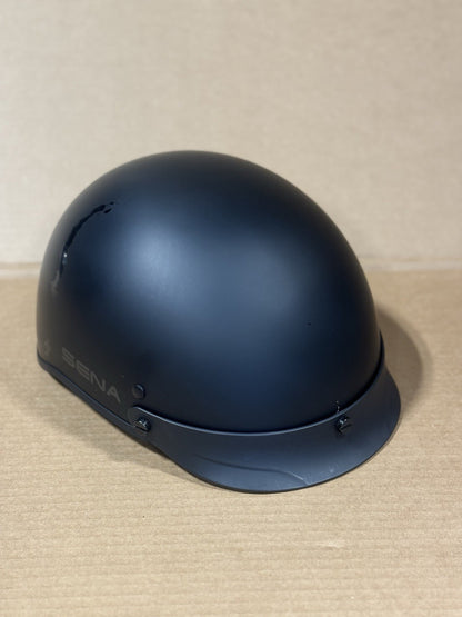 Sena Cavalry 10R Bluetooth Half Helmet, Matte Black, Medium, Scratched
