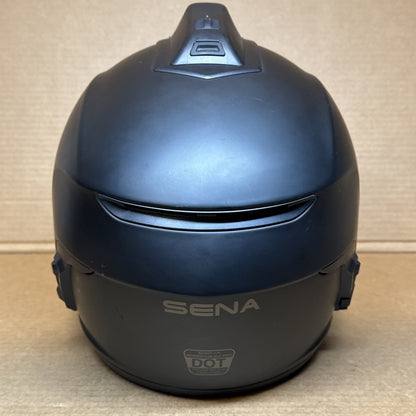 Sena Momentum INC Pro Bluetooth Camera Motorcycle Helmet, Matte Black, Large, Scratched