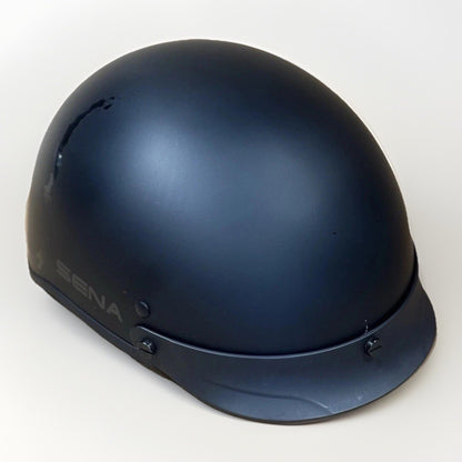 Sena Cavalry 10R Bluetooth Half Helmet, Matte Black, Medium, Scratched
