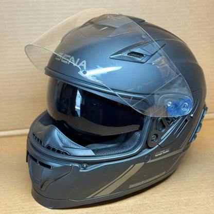 Sena Stryker Bluetooth Motorcycle Helmet, Matte Black, Large, Scratched
